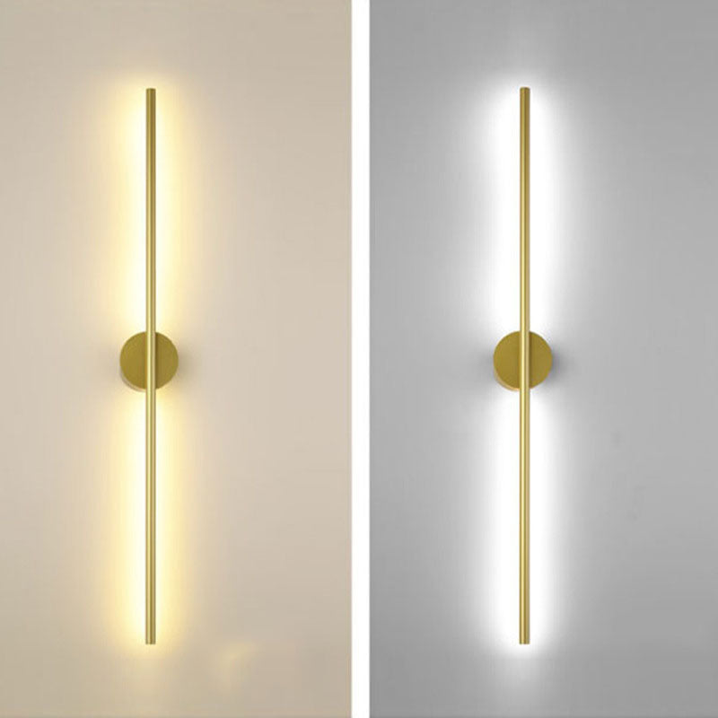 Acconde da parete da parete lineare a 1 illuminazione a 1 luce in oro