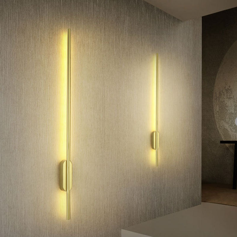 Acconde da parete da parete lineare a 1 illuminazione a 1 luce in oro