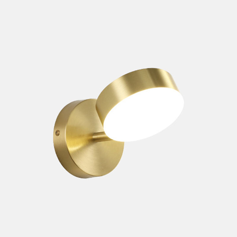 1 Licht geometrische Schatten Wandleuchte postmoderne einfache Stilbeleuchtung in Messing