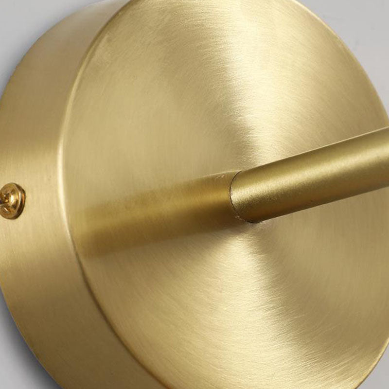 1 Licht geometrische Schatten Wandleuchte postmoderne einfache Stilbeleuchtung in Messing