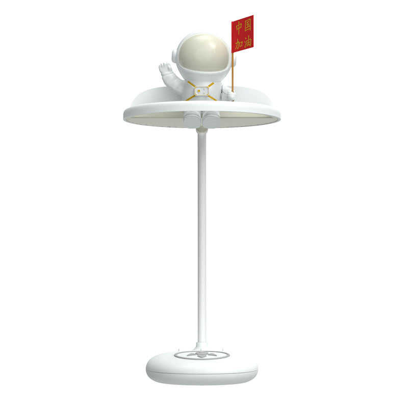 Modern Kids Table Light Timed Astronaut 1-Light Desk Lamp for Children's Room