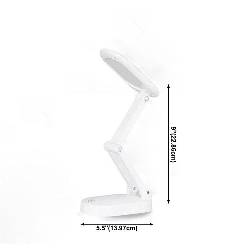 Modern Folding Table Lamp With USB Port Oval Touch-Sensor Control Table Light