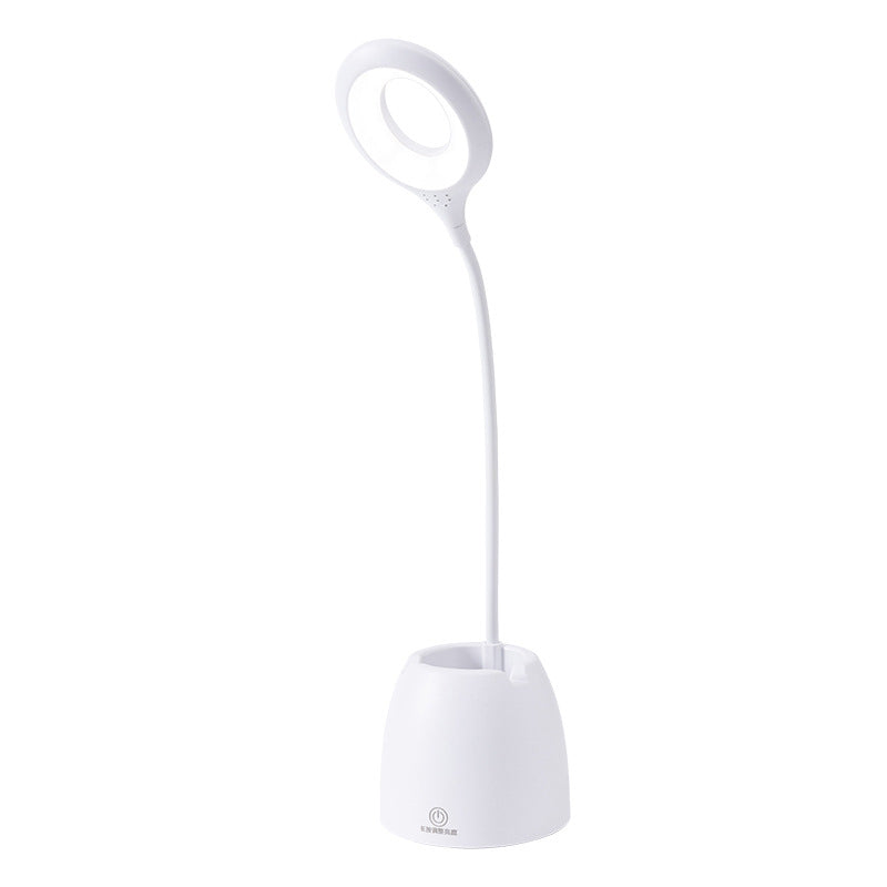 Lampada da tavolo moderna a 1 luci con circolo USB Luce da tavolo per il dormitorio