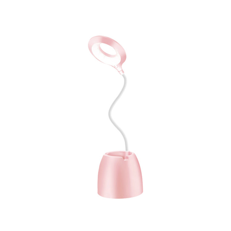 Lampada da tavolo moderna a 1 luci con circolo USB Luce da tavolo per il dormitorio