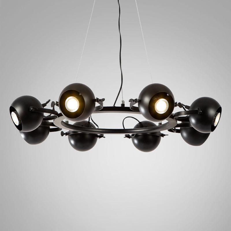 Industrial Wheel Hanging Ceiling Lights Metal Pendant Chandelier for Living Room