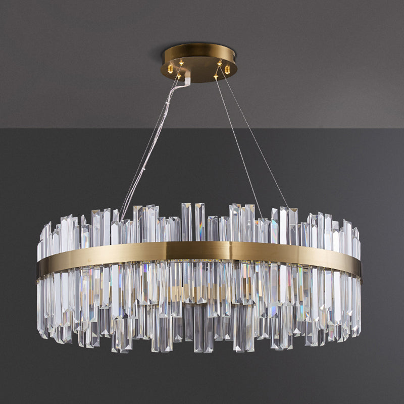 Moderno lampadario a pendente a pendente orbicolare sospeso di illuminazione cristallo
