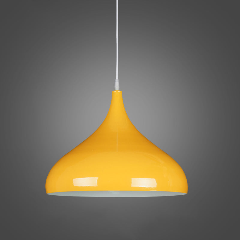 Macaroon metaalhangend licht, Noordse traan 1-licht hangerverlichting voor binnen
