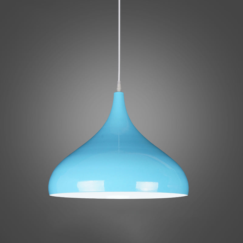 Macaroon metaalhangend licht, Noordse traan 1-licht hangerverlichting voor binnen