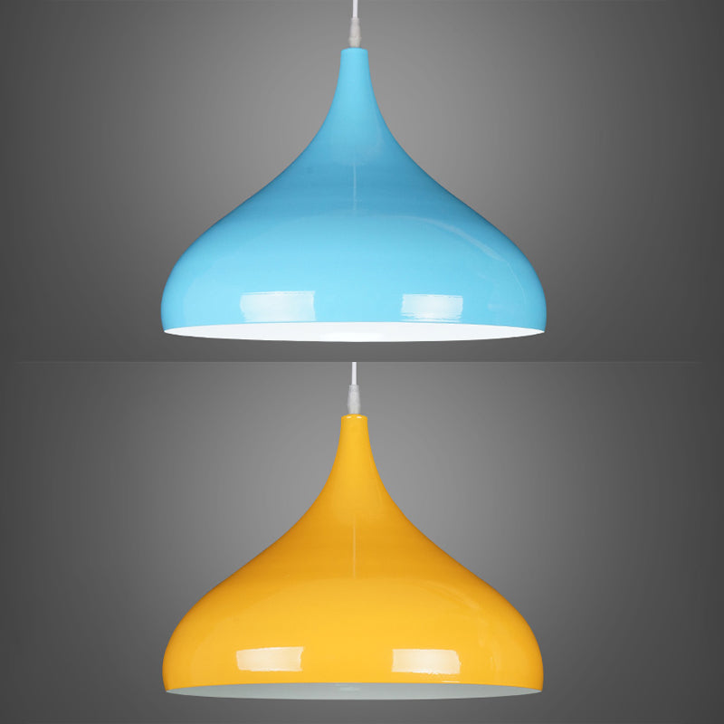Macaroon metaalhangend licht, Noordse traan 1-licht hangerverlichting voor binnen