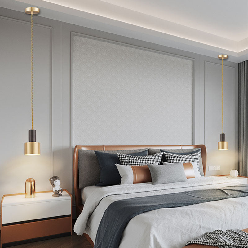 Contemporary Pendant Lights, Industrial Metal 1-Light Milk Can Pendant Light Fixture