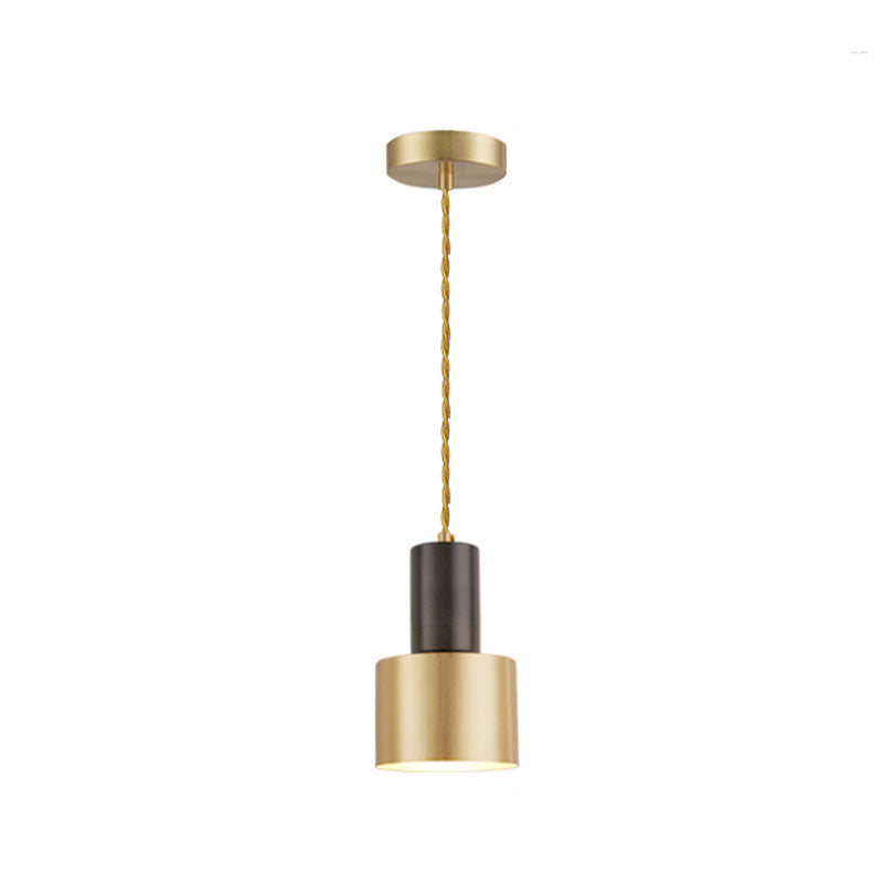 Contemporary Pendant Lights, Industrial Metal 1-Light Milk Can Pendant Light Fixture