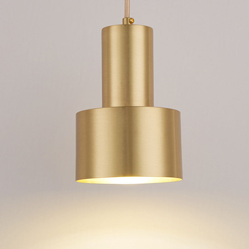 Contemporary Pendant Lights, Industrial Metal 1-Light Milk Can Pendant Light Fixture