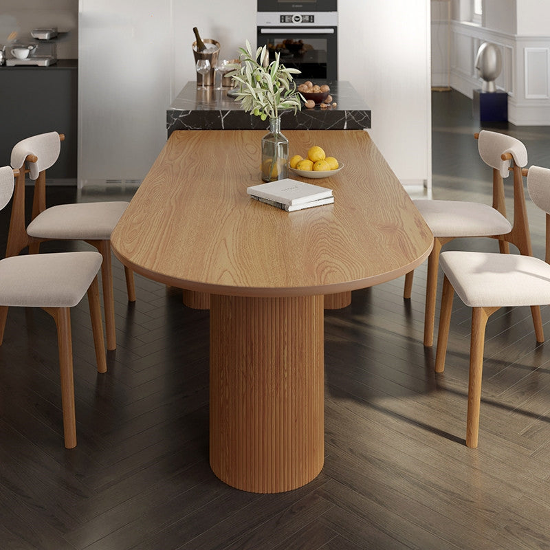 Massivholz moderne Freiform Esstisch Holz Tisch für Esszimmer