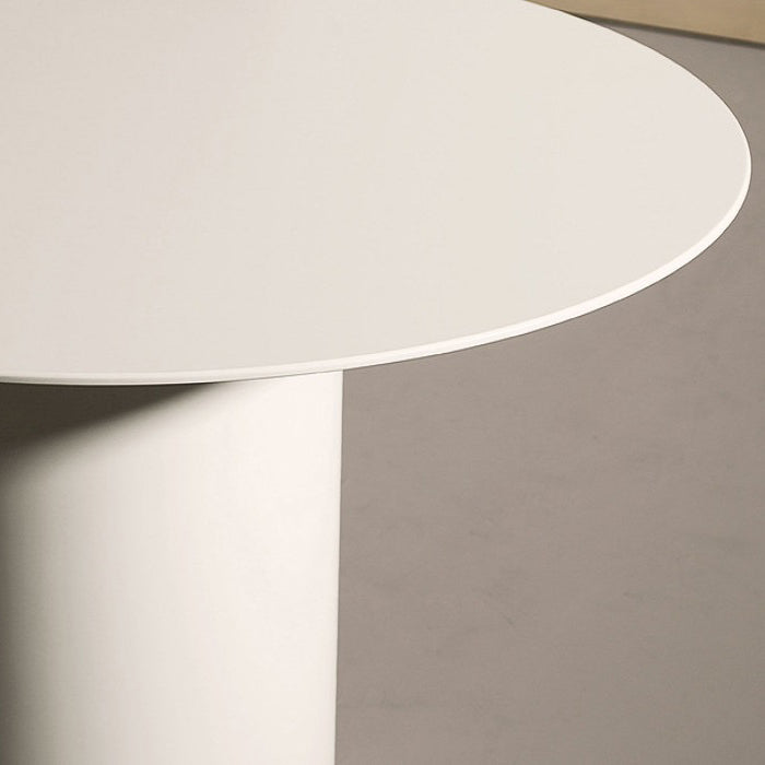Tavolo da pranzo ovale in legno massiccio contemporaneo tavolo da pranzo cucina con doppia base di piedistallo