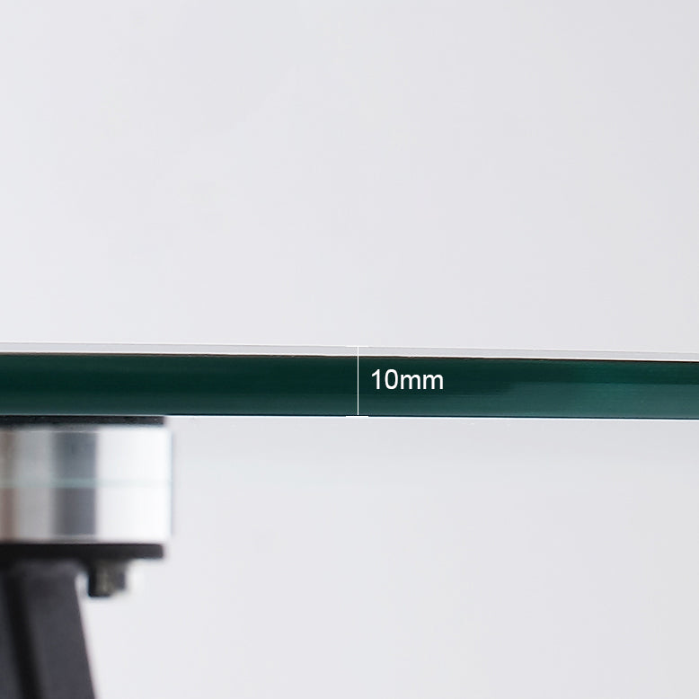 Rundstativbasis Hausmöbel Clear Glas Esszimmersammlung für Zuhause