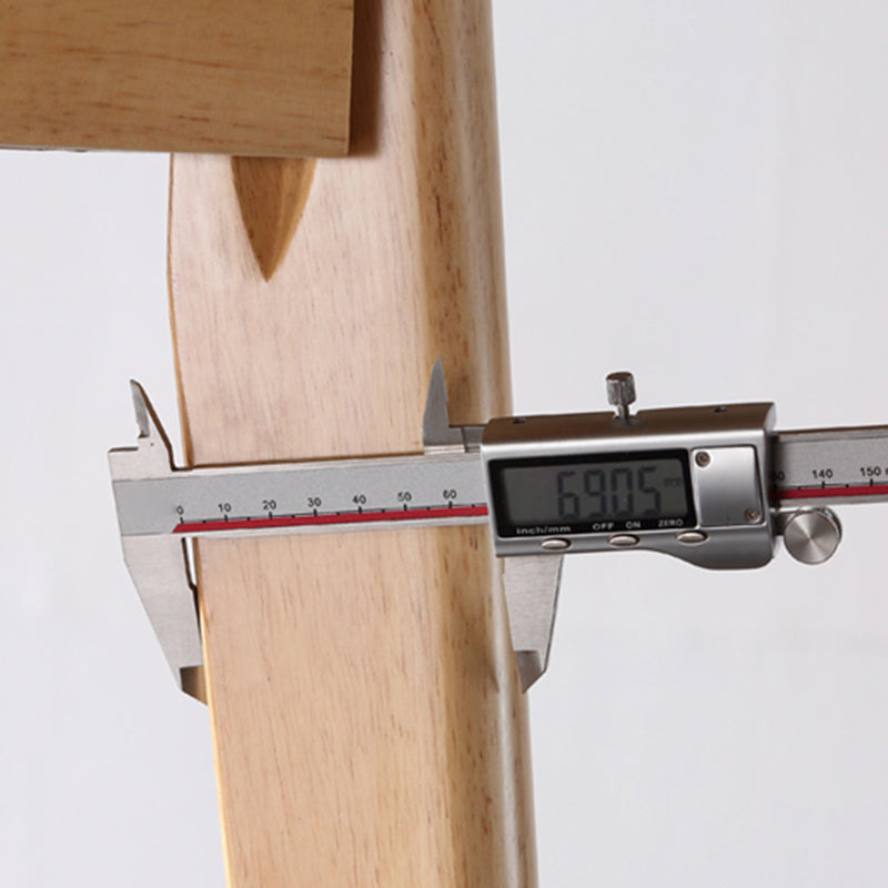 Runde Form moderner Esstisch Holzfarbe fester Tisch mit Gummiholz ​​Massivholz