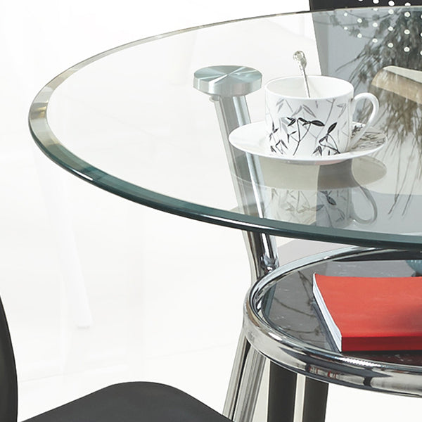 Table de salle à manger ronde contemporaine avec 3 jambes pour salle à manger