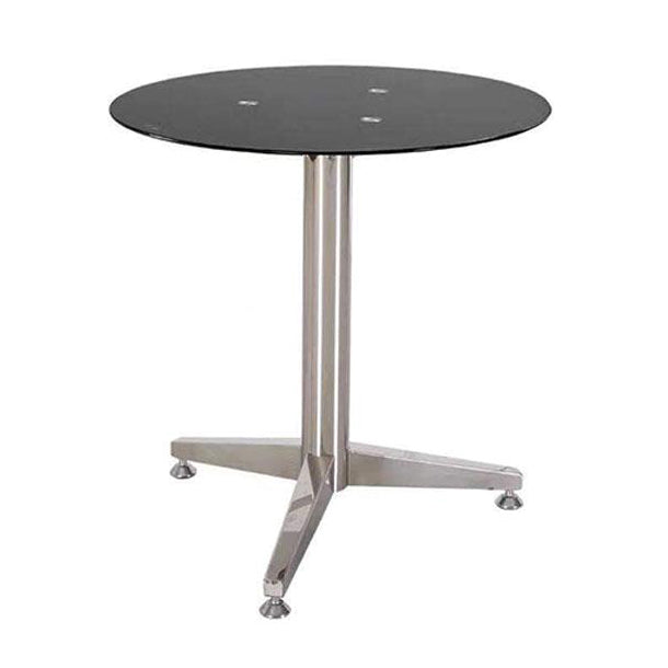 Zeitgenössischer runder Esszimmertisch Tischglas Tisch mit Sockelbasis für Esszimmer