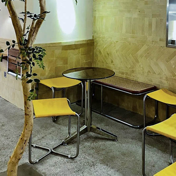 Zeitgenössischer runder Esszimmertisch Tischglas Tisch mit Sockelbasis für Esszimmer