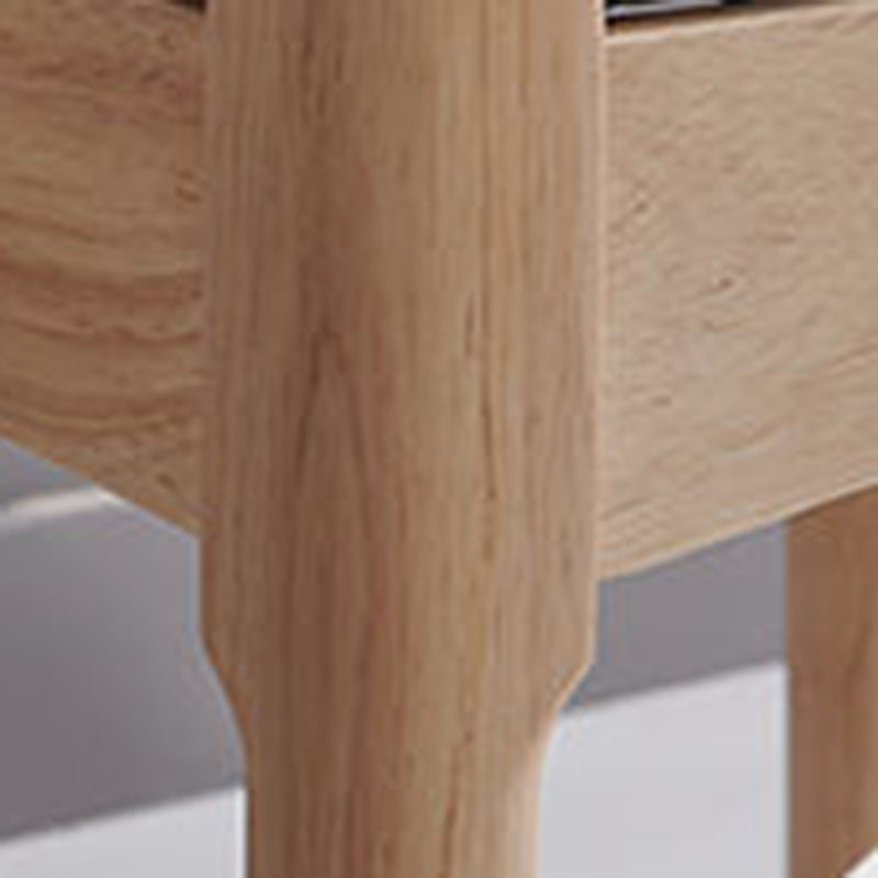 Chaise de salle à manger contemporaine chaise latérale ouverte avec des pattes en bois pour un usage domestique