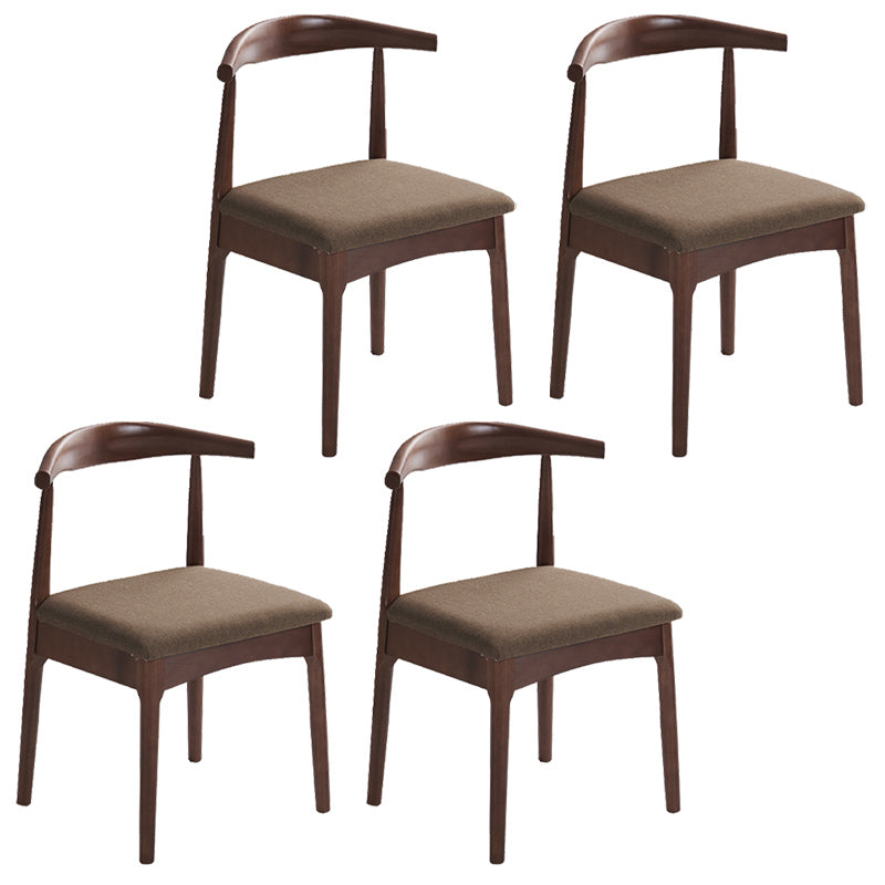 Chaise de salle à manger contemporaine chaise latérale ouverte avec des pattes en bois pour un usage domestique