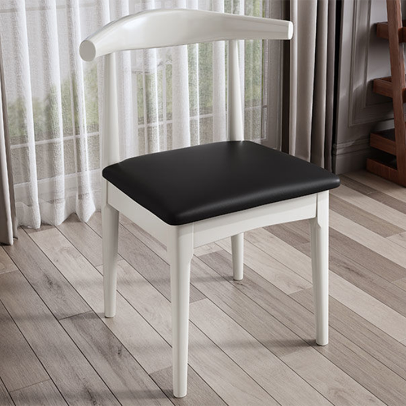 Chaise de salle à manger contemporaine chaise latérale ouverte avec des pattes en bois pour un usage domestique