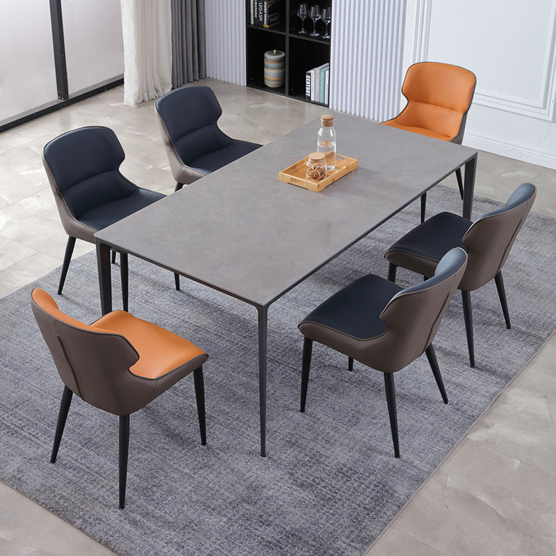 Modern Style Polyurethane Dining Chair 17'' Wide Parsons Chair for Kitchen