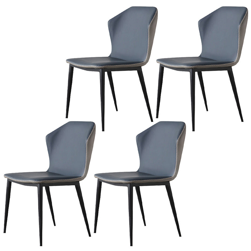 Contemporary Style Polyurethane Wingback Dining Chair 19" Wide for Home