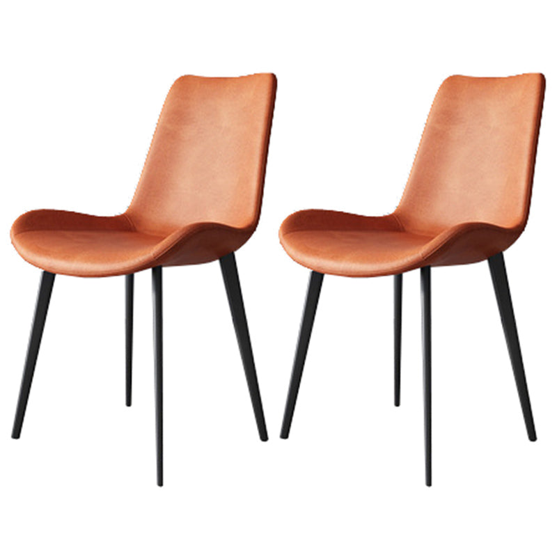 Chaise en cuir microfibre de style moderne, chaise Parsons de 20 pouces de large pour la maison