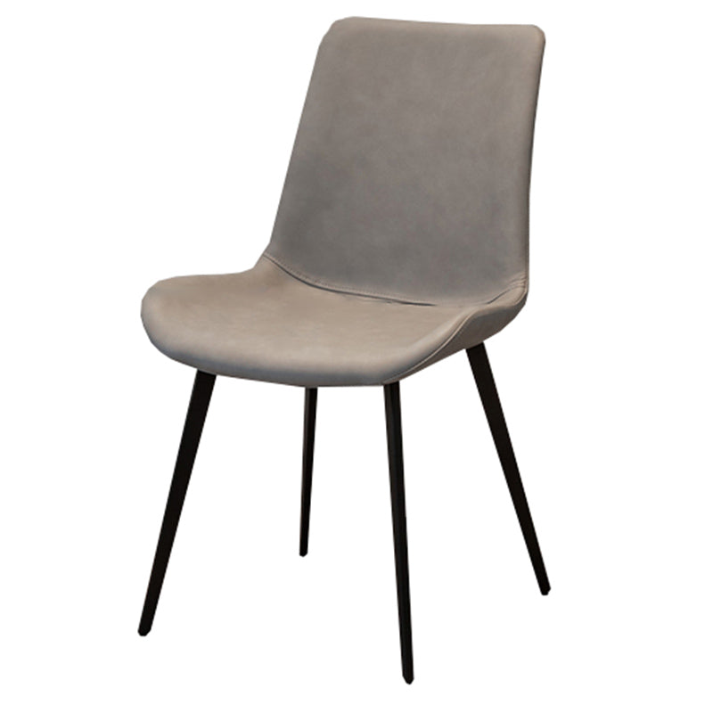 Chaises d'appoint en simili cuir de style Glam, chaise de salle à manger sans accoudoirs à dossier solide pour un usage domestique