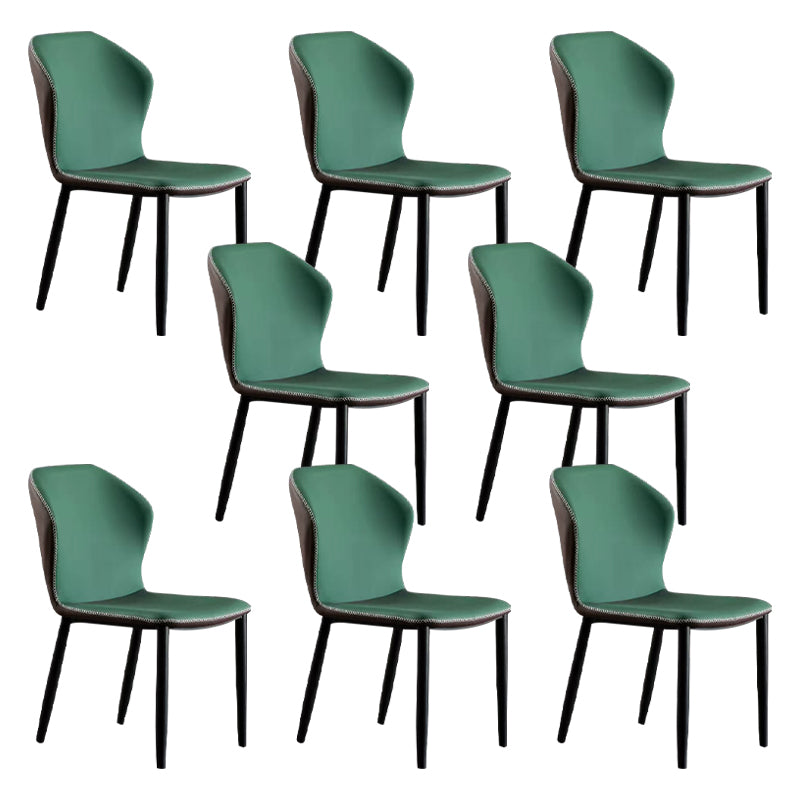 Chaise d'appoint de maison scandinave, chaise d'intérieur à oreilles en métal, sans accoudoirs, pour salle à manger