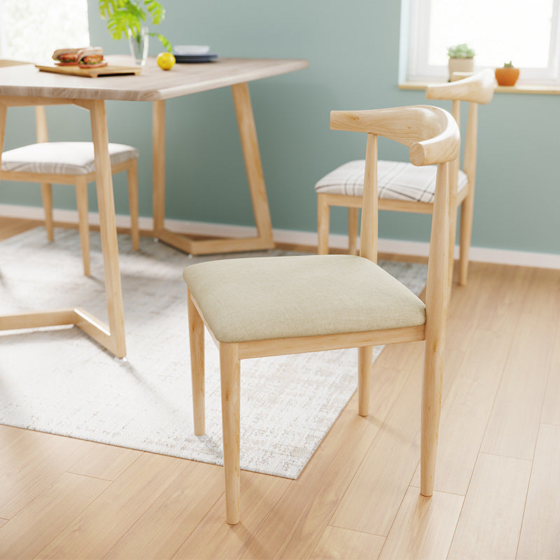Chaise d'appoint scandinave à dossier ouvert, chaise de salle à manger rembourrée en métal pour la maison