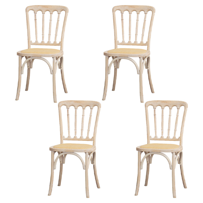 Chaise d'accélération de la ferme en bois Back Back Swerened Dining Side Claid For Restaurant