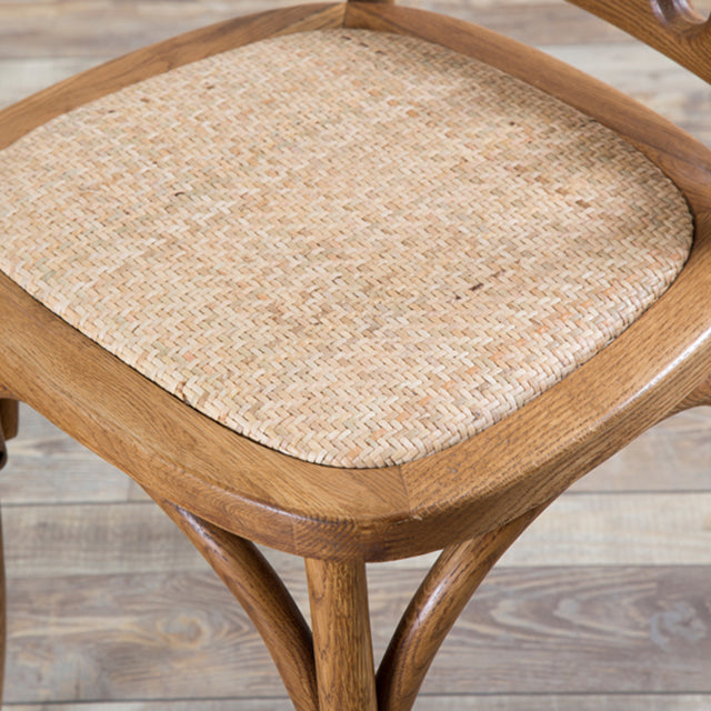 Chaise d'accélération de la ferme en bois Back Back Swerened Dining Side Claid For Restaurant