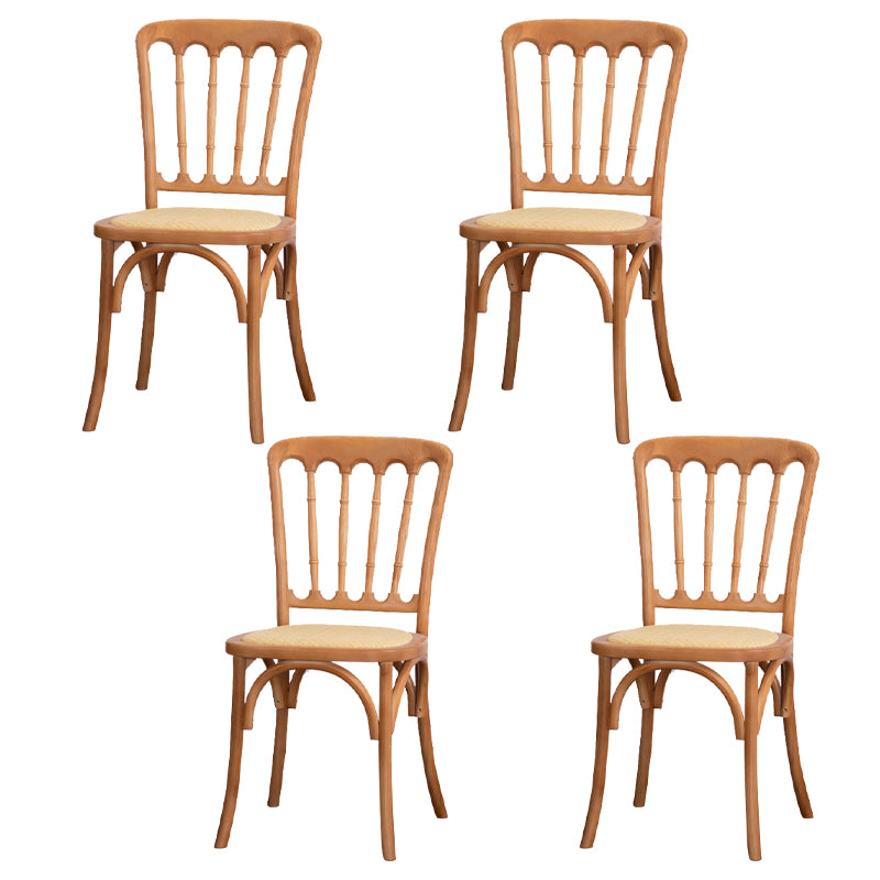 Chaise d'accélération de la ferme en bois Back Back Swerened Dining Side Claid For Restaurant