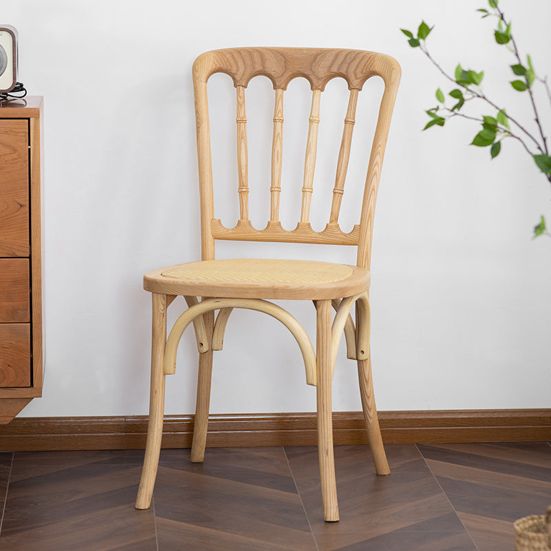 Chaise d'accélération de la ferme en bois Back Back Swerened Dining Side Claid For Restaurant