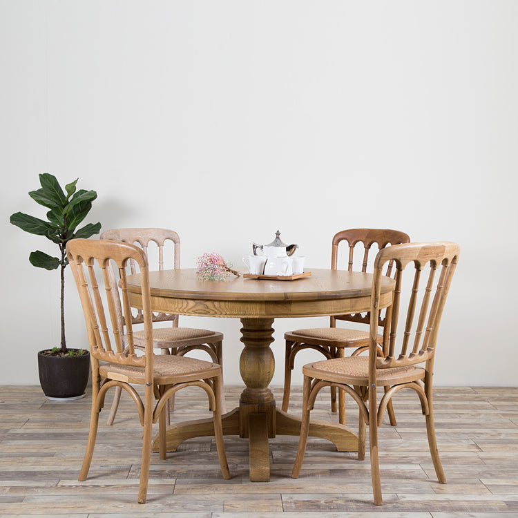 Chaise d'accélération de la ferme en bois Back Back Swerened Dining Side Claid For Restaurant
