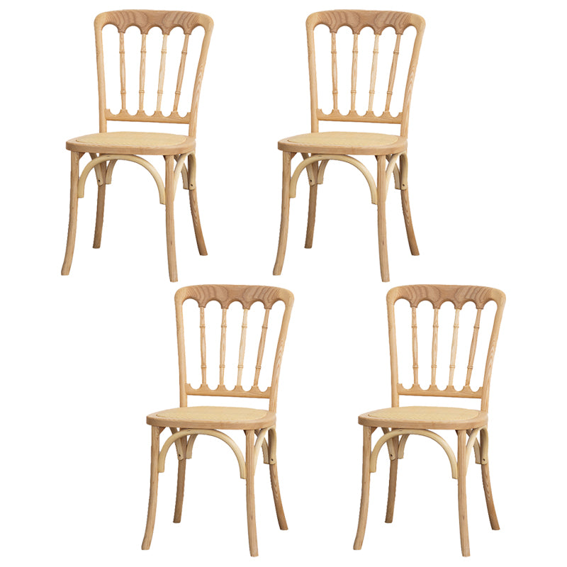 Chaise d'accélération de la ferme en bois Back Back Swerened Dining Side Claid For Restaurant
