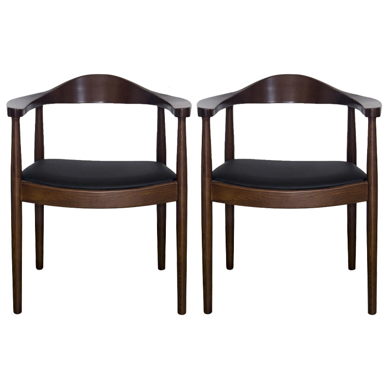 Scandinavian Style Wood Dining Chairs Open Back Dining Side Chair Home Side Chair