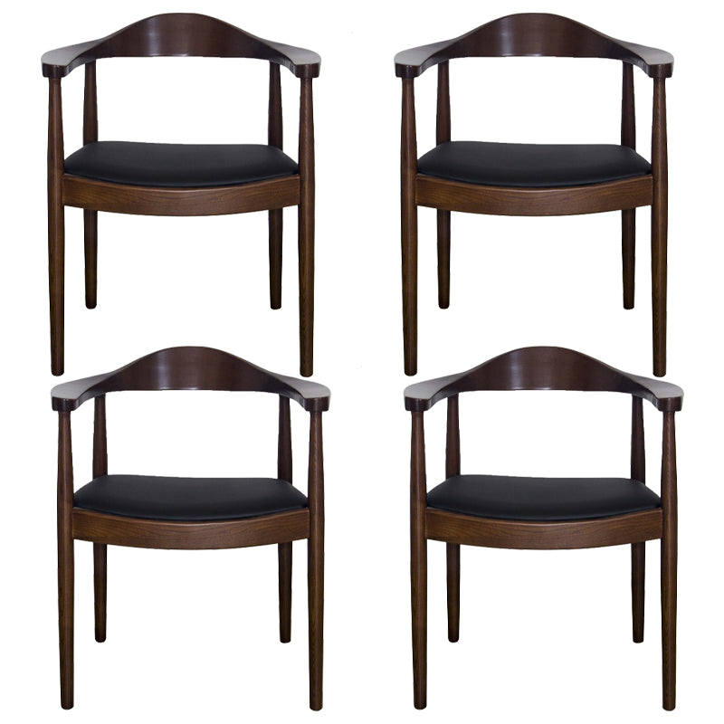 Scandinavian Style Wood Dining Chairs Open Back Dining Side Chair Home Side Chair
