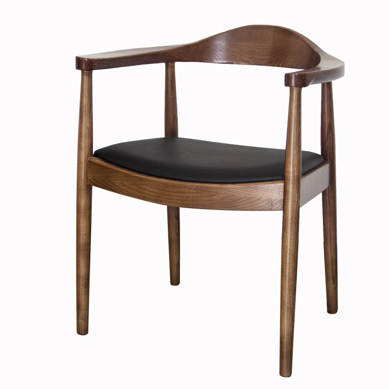 Scandinavian Style Wood Dining Chairs Open Back Dining Side Chair Home Side Chair