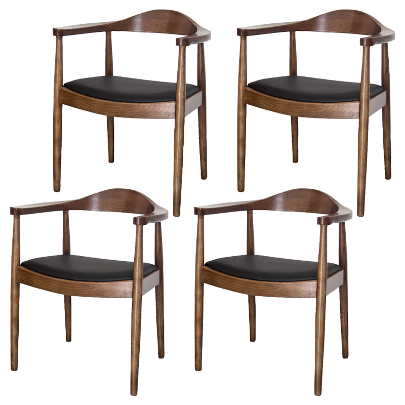Scandinavian Style Wood Dining Chairs Open Back Dining Side Chair Home Side Chair