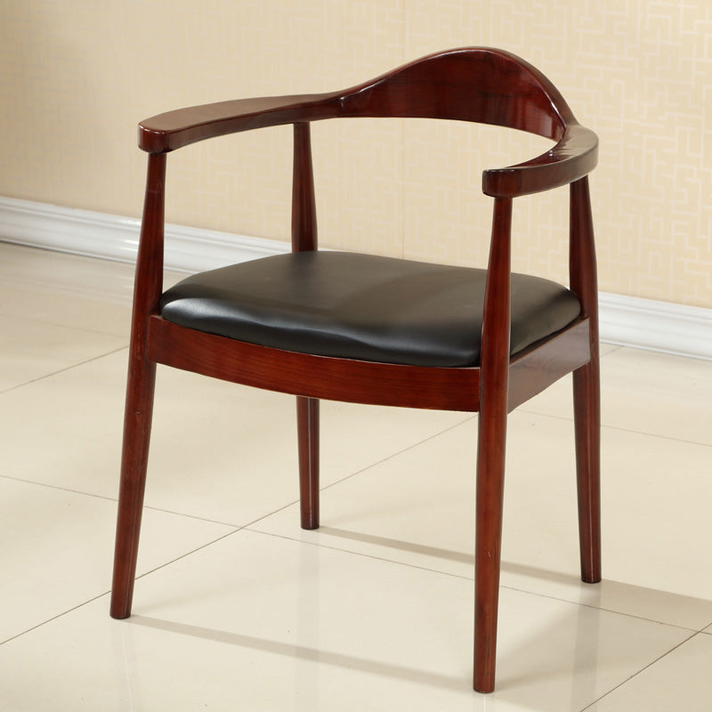 Scandinavian Style Wood Dining Chairs Open Back Dining Side Chair Home Side Chair