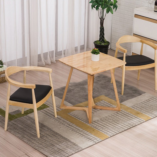 Scandinavian Style Wood Dining Chairs Open Back Dining Side Chair Home Side Chair
