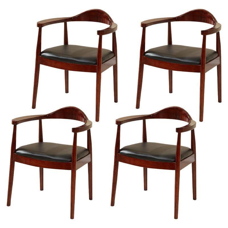 Scandinavian Style Wood Dining Chairs Open Back Dining Side Chair Home Side Chair