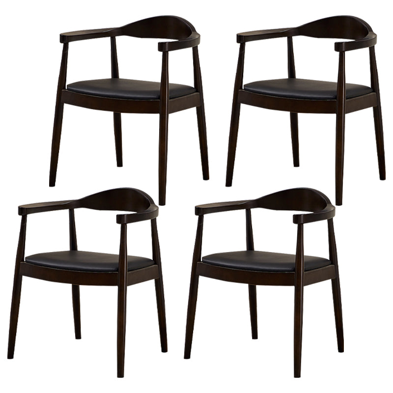 Scandinavian Style Wood Dining Chairs Open Back Dining Side Chair Home Side Chair