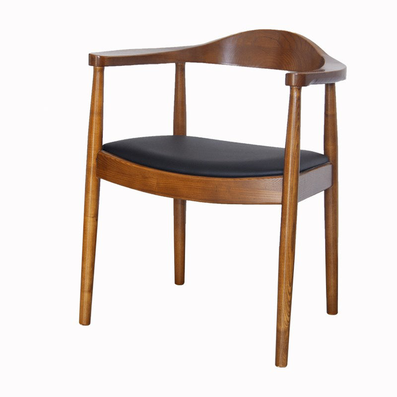 Scandinavian Style Wood Dining Chairs Open Back Dining Side Chair Home Side Chair