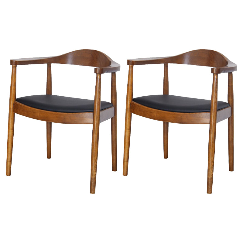Scandinavian Style Wood Dining Chairs Open Back Dining Side Chair Home Side Chair