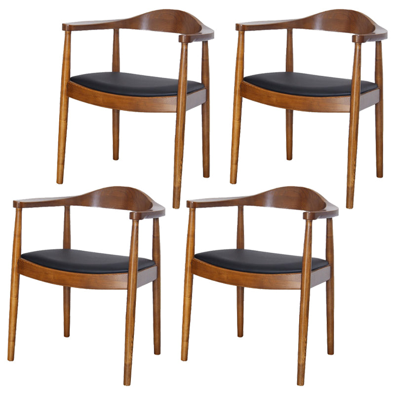Scandinavian Style Wood Dining Chairs Open Back Dining Side Chair Home Side Chair