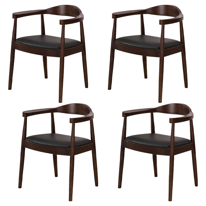Scandinavian Style Wood Dining Chairs Open Back Dining Side Chair Home Side Chair